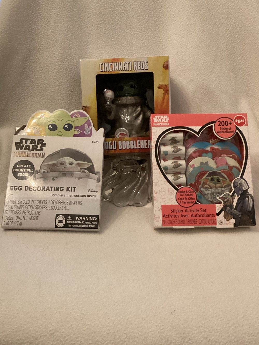 2026 Cincinnati Reds Grogu Bobblehead Valentines Eggs Decorating Kit